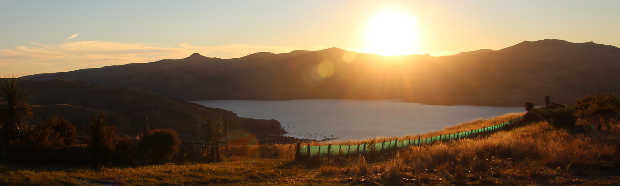 Sonnenuntergang in Neuseeland