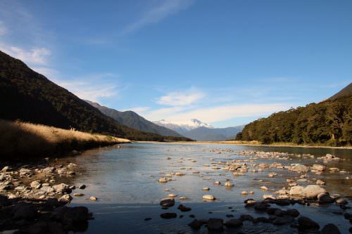 Flüsse und Berge in Neuseeland